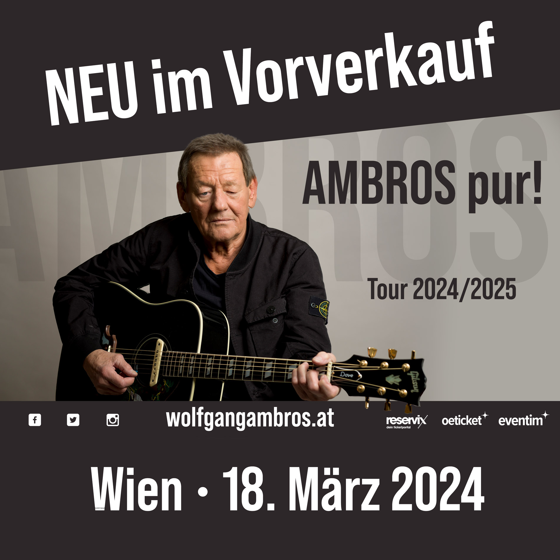 Wolfgang Ambros im Theater Akzent - 18.03.2024
